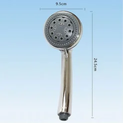 DOCCETTA A TELEFONO SOFFIONE DOCCIA BAGNO MULTIGETTO REGOLABILE 9.5X24.5CM 52043