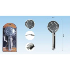 DOCCETTA A TELEFONO SOFFIONE DOCCIA BAGNO MULTIGETTO REGOLABILE 11 X 25 CM 52045