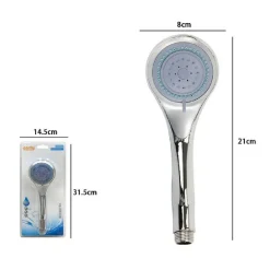 DOCCETTA BAGNO 8 X 21CM DOCCINO SOFFIONE DOCCIA ROTONDO MULTIGETTO MODERNO 59176