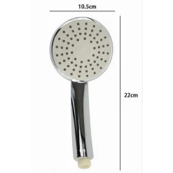 DOCCETTA BAGNO DOCCINO 10.5X22 CM SOFFIONE DOCCIA CORNETTA ROTONDO MODERNO 59164