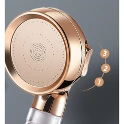 DOCCETTA CON PULSANTE STOP MULTIGETTO DOCCIA BAGNO SOFFIONE VENTOLA A SPIRALE 87533