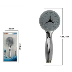 DOCCETTA DOCCINO 8.5 X 21 CM SOFFIONE DOCCIA CORNETTA MODERNO BAGNO TONDO 69293