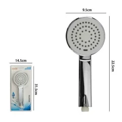 DOCCETTA DOCCINO BAGNO 22.5 X 9.5CM SOFFIONE DOCCIA CORNETTA MODERNO TONDO 69333