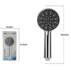 DOCCETTA DOCCINO BAGNO SOFFIONE DOCCIA CORNETTA ROTONDO MODERNO 10 X 22 CM 69064