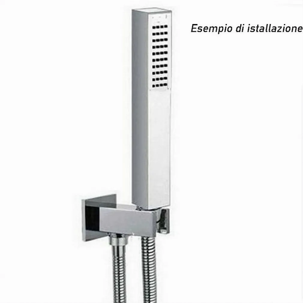 DOCCETTA DOCCINO QUADRATO SLIM ULTRA MODERNO SOFFIONE DOCCIA BAGNO VASCA 87477