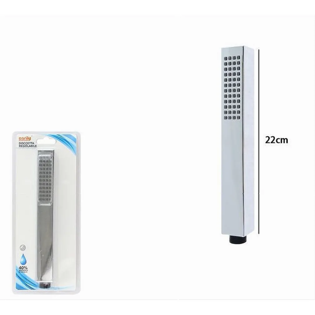 DOCCETTA DOCCINO QUADRATO SLIM ULTRA MODERNO SOFFIONE DOCCIA BAGNO VASCA 87477