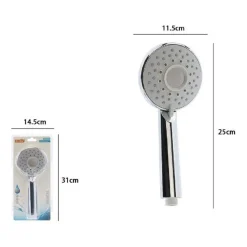 DOCCETTA DOCCINO TONDO BAGNO SOFFIONE DOCCIA MODERNO MULTIGETTO 25X11.5CM 79707