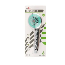 DOCCETTA MASSAGGIO 25 CM BAGNO SOFFIONE DOCCIA CORNETTA ROTONDO MODERNO 98014