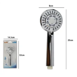 DOCCETTA MULTIGETTO 8 X 20 CM DOCCINO SOFFIONE DOCCIA BAGNO TONDO MODERNO 59565