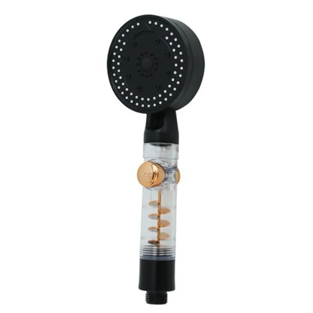 DOCCETTA MULTIGETTO SOFFIONE DOCCIA BAGNO CON PULSANTE STOP VENTOLA A SPIRALE 87529