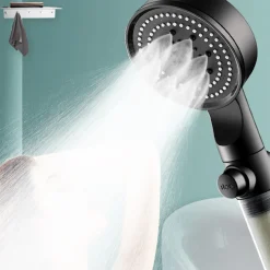 DOCCETTA MULTIGETTO SOFFIONE DOCCIA FILTRATO BAGNO CON PULSANTE MODERNO FILTRO 87527