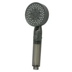 DOCCETTA MULTIGETTO SOFFIONE DOCCIA FILTRATO BAGNO PULSANTE MODERNO FILTRO GRIGIO 87528