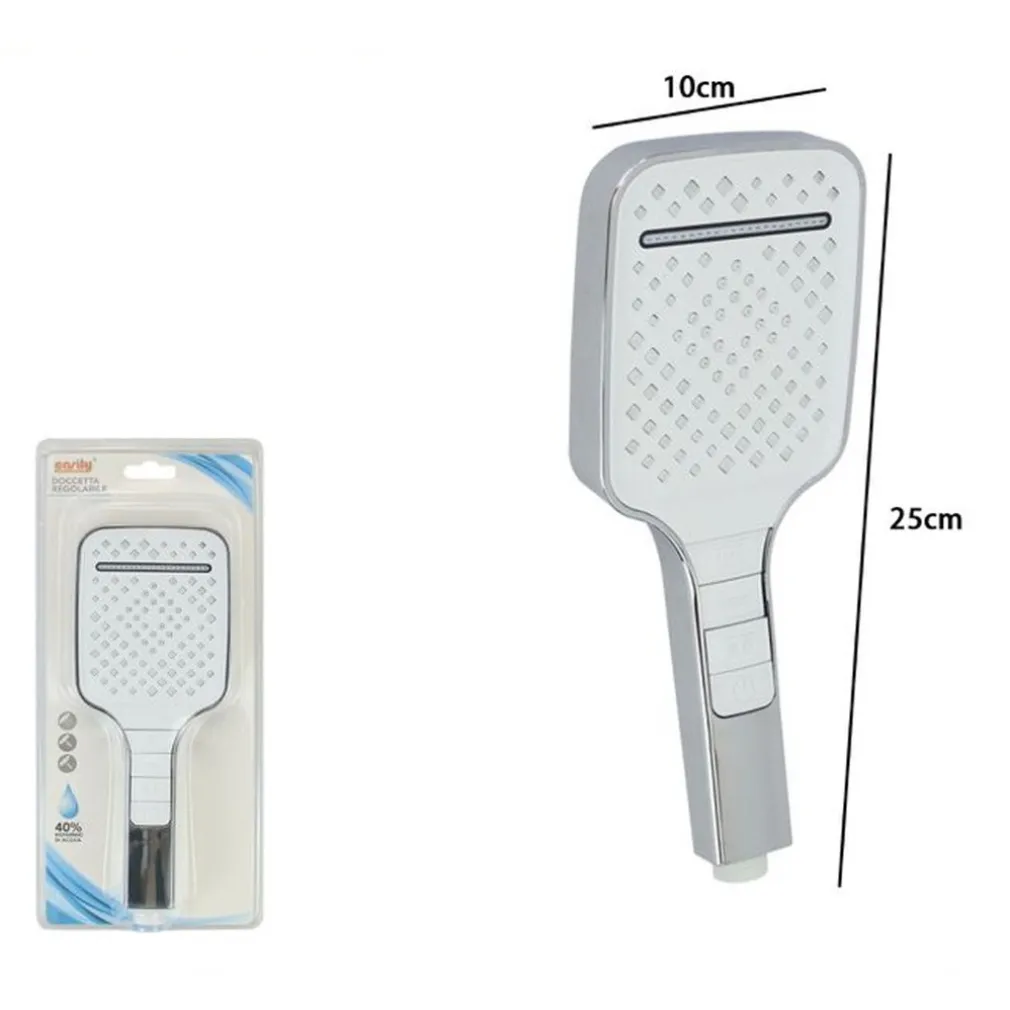 DOCCETTA REGOLABILE DOCCINO SOFFIONE DOCCIA BAGNO CORNETTA MODERNO 10X25CM 87542