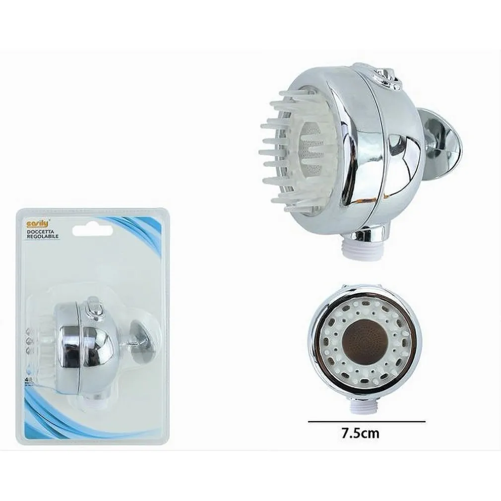 DOCCETTA REGOLABILE SOFFIONE DOCCIA A MANO CON MASSAGGIO A PIOGGIA RUBINETTO 87491