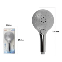 DOCCETTA ROTONDA DOCCINO SOFFIONE DOCCIA CORNETTA PULSANTE 69109 BAGNO 13X24 CM