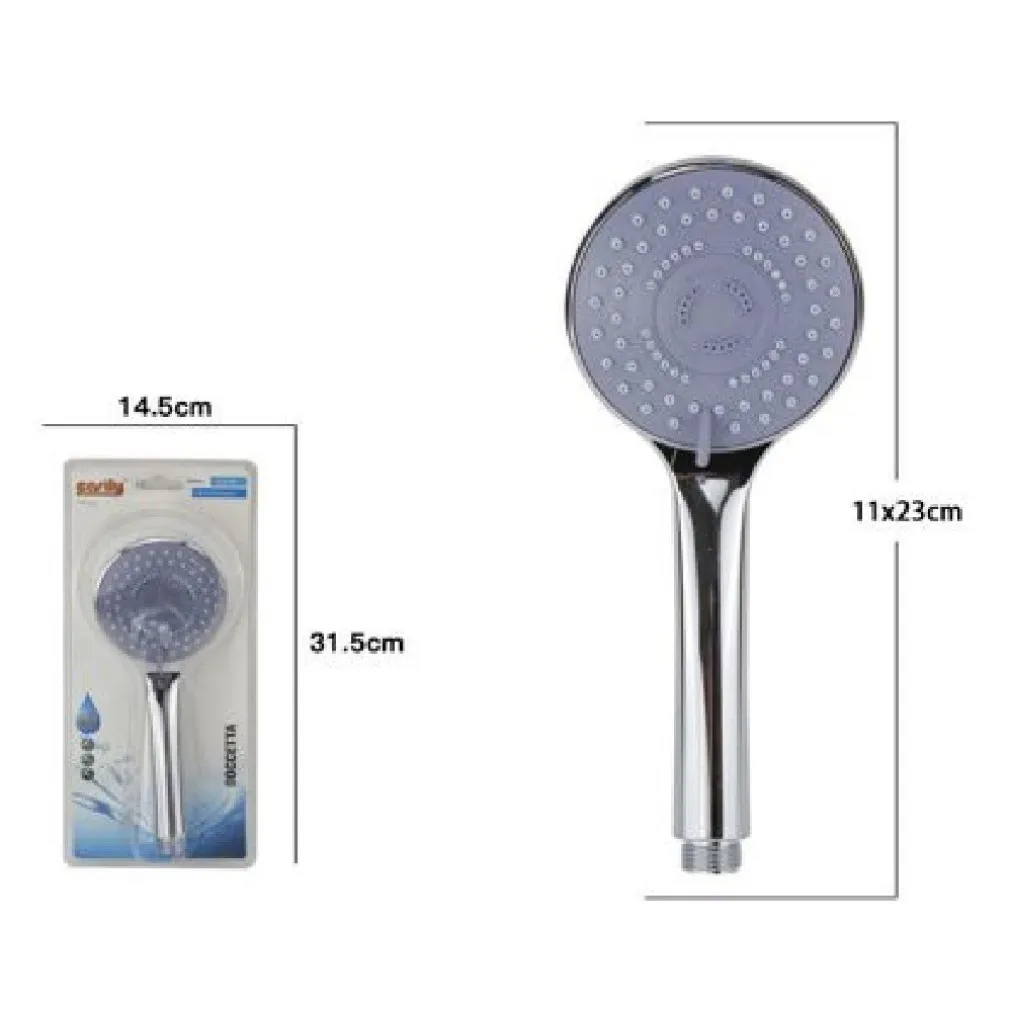 DOCCETTA SOFFIONE DOCCIA CORNETTA DOCCINO MODERNO BAGNO 11X23CM MULTIGETTO 59564