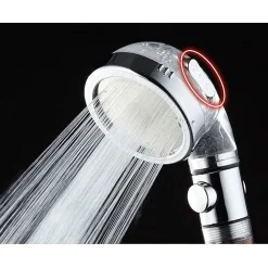 DOCCETTA SOFFIONE DOCCIA BAGNO CON FILTRO PULSANTE DOCCINO PER IDROTERAPIA 87541