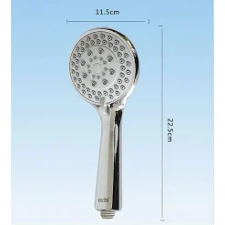 DOCCETTA SOFFIONE MULTIGETTO TELEFONO DOCCIA BAGNO TUBO 1,8MT SUPPORTO MURO 52050