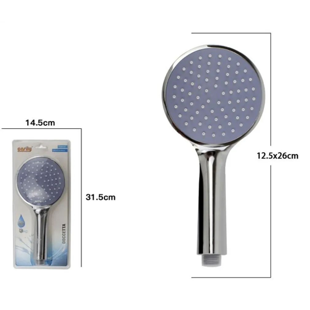 DOCCETTA SOFFIONE ROTONDO DOCCIA 12.5 X 26 CM BAGNO DOCCINO CORNETTA MODERNA 69095