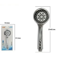 DOCCETTA TONDA 22 X 8.5 CM DOCCINO SOFFIONE DOCCIA CORNETTA MODERNO 69299 BAGNO