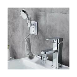 DOCCIA A MANO DOCCETTA PORTATILE PER LAVANDINO +TUBO ANTICALCARE CAMPEGGIO