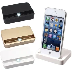 DOCKING STATION PER IPHONE 5 BASETTA PORTA DOCK BASE USB SUPPORTO CARICABATTE