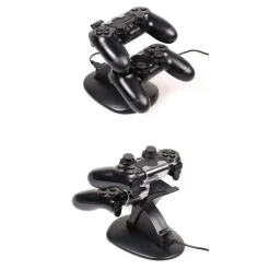 DOPPIO CARICATORE JOYPAD PLAYSTATION 4 CONTROLLER PS4 DUALSHOCK 2 MICRO USB