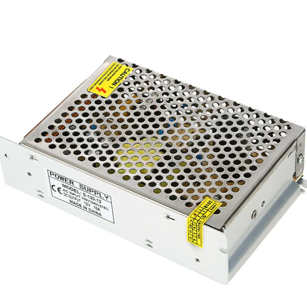 DRIVER ALIMENTATORE TRASFORMATORE STABILIZZATO SWITCH TRIMMER 220V-12V 10 AMPERE