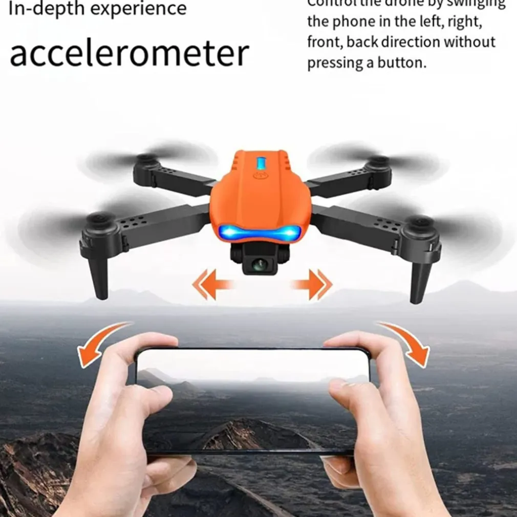 DRONE PIEGHEVOLE CON FOTOCAMERA 1080P TELECOMANDO SMARTPHONE WIFI 2.4GHZ Q-FA98