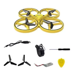 DRONE QUADRICOTTERO SKY8 CONTROLLO SENSORE MANUALE PER BAMBINI 2,4 GHZ CON LUCI
