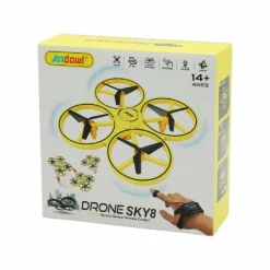 DRONE QUADRICOTTERO SKY8 CONTROLLO SENSORE MANUALE PER BAMBINI 2,4 GHZ CON LUCI