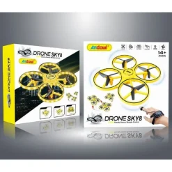 DRONE QUADRICOTTERO SKY8 CONTROLLO SENSORE MANUALE PER BAMBINI 2,4 GHZ CON LUCI