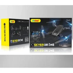 DRONE WIFI 2,4 GHZ FPV PIEGHEVOLE SKY69 CON FOTOCAMERA 720P LAMA VENTOLA A LED