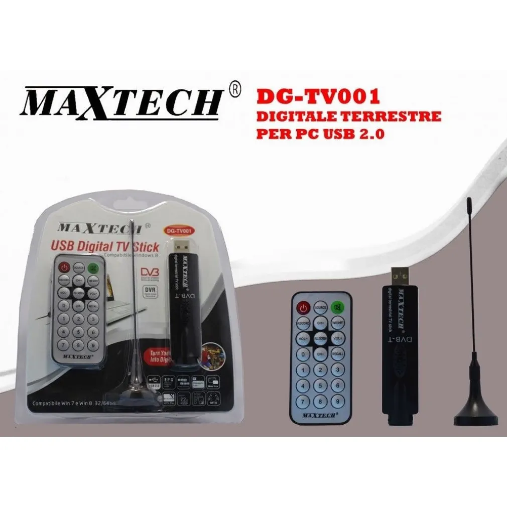 DVB TV USB MINI DIGITALE TERRESTRE REGISTRATORE PC DESKTOP NOTEBOOK COASSIALE