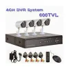 DVR 4 CANALI + 4 TELECAMERE INFRAROSSI LED KIT VIDEOSORVEGLIANZA DA CELLULARE