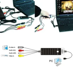 EASY CAPTURE SCHEDA DI ACQUISIZIONE VIDEO AUDIO STEREO USB PER PC NOTEBOOK REC