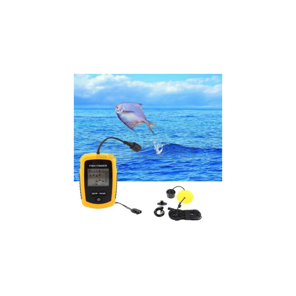 ECOSCANDAGLIO SONAR SONDA PORTATILE PESCA ACQUA DOLCE SALATA CERCA PESCI