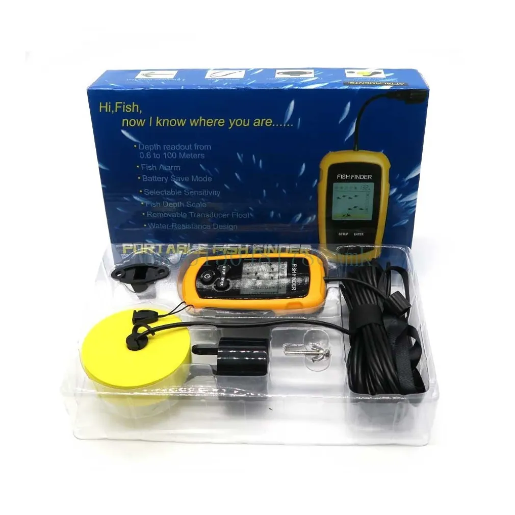 ECOSCANDAGLIO SONAR SONDA PORTATILE PESCA ACQUA DOLCE SALATA CERCA PESCI