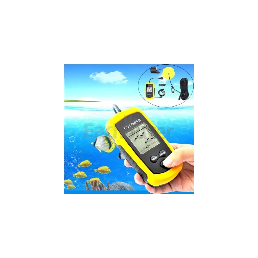 ECOSCANDAGLIO SONAR SONDA PORTATILE PESCA ACQUA DOLCE SALATA CERCA PESCI