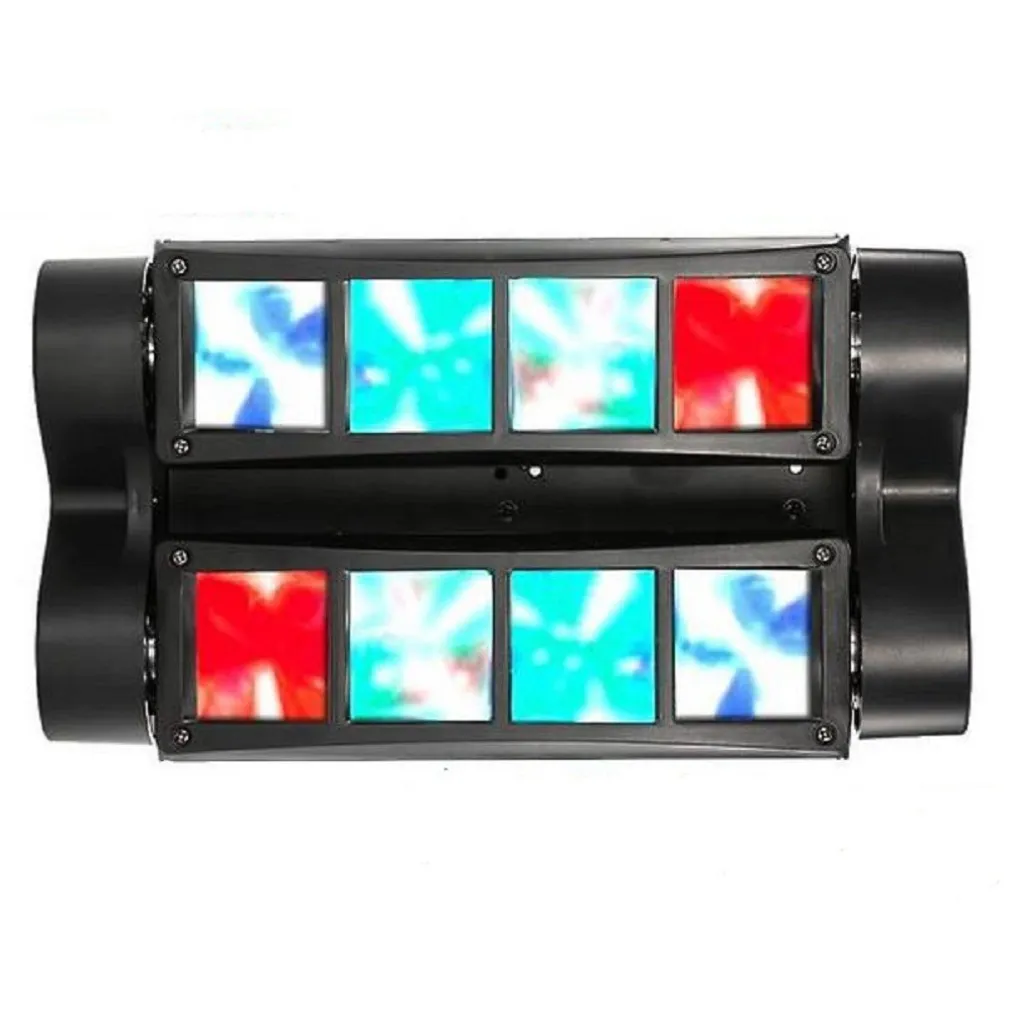 EFFETTI LUCE A TESTA MOBILE MULTIRAGGIO RUSH MULTI BEAM MINI SPIDER 8 RAGGI BEAM