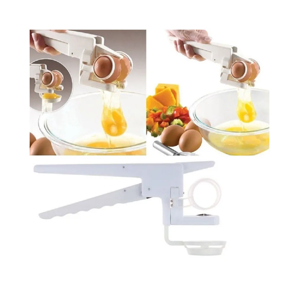 EGG EZ CRACKER ROMPI GUSCIO UOVO SEPARA UOVA CHIARA BIANCO ROSSO TUORLO ALBUME