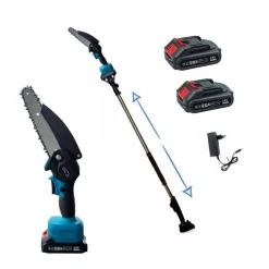 ELETTROSEGA BATTERIA 24V MOTOSEGA POTATORE TRONCARAMI CON ASTA TELESCOPICA 240MM