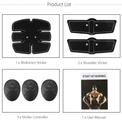 ELETTROSTIMOLATORE EMS TRAINER STIMOLA ADDOMINALI BRACCIA GAMBE GLUTEI PALESTRA