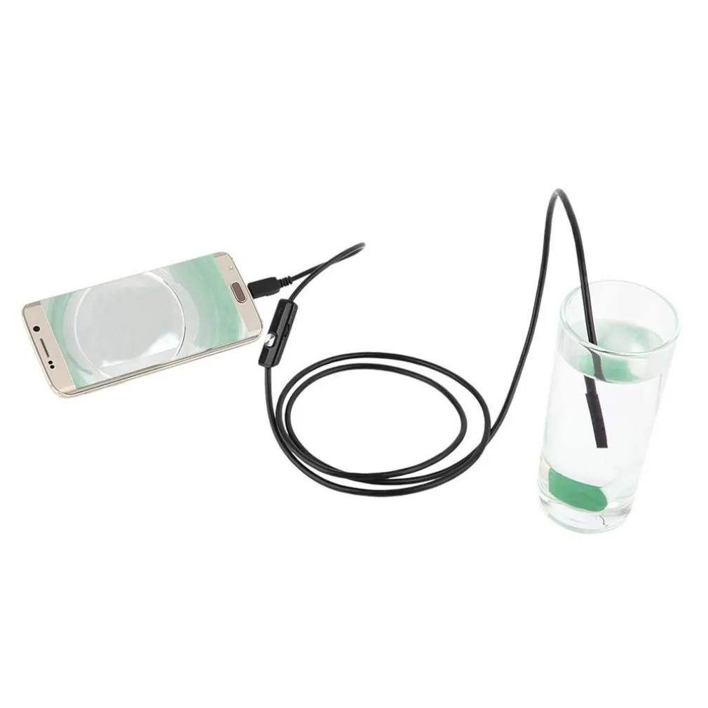 ENDOSCOPICA TELECAMERA ISPEZIONE MICRO USB PER ANDROID CON FUNZIONE OTG 5MT