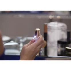EPILATORE DEPILATORE RASOIO DONNA A FORMA DI ROSSETTO A BATTERIA CON LUCE LED