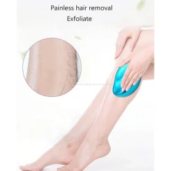 EPILATORE MANUALE CON MICROCRISTALLI DEPILAZIONE RAPIDA E INDOLORE ESFOLIANTE