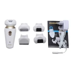 EPILATORE PROFESSIONALE RICARICABILE DEPILAZIONE VISO CORPO DONNA 5IN1 GM-7005