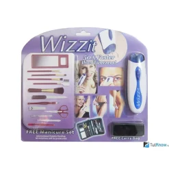 EPILATORE WIZZ IT PORTATILE WIZZIT DEPILATORE DONNA KIT MANICURE CON ASTUCCIO