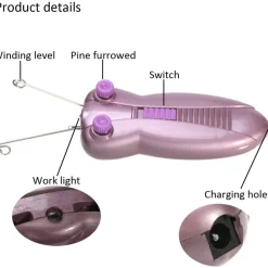 EPILAZIONE CON FILO ARABO ELETTRICO EPILATORE DEPILATORE VISO GAMBE INGUINE