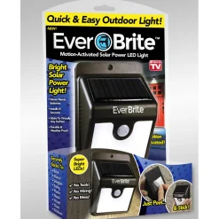 EVER BRITE LUCE SEGNA PASSI DA ESTERNO RICARICA SOLARE CON SENSORE DI MOVIMENTO